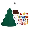 DIY Felt Christmas Tree Set with 26 Removable Ornaments Xmas Hand Craft Decorations For Home Decoration 3ft