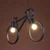 Indoor Pendelleuchten Retro Nordic Modern Eisen Fahrrad Kronleuchter Café Beleuchtung LED Loft Bar Deckenleuchte Schlafzimmer Droplight Store Home Decor Geschenk