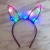 New luminous rabbit ears, hair hoops, flashing cat ears, cute headdress, hot sale, temple fair, night market, toy wholesale