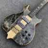 Hals durch Körper Ebenholz Griffbrett Passiver geschlossener Typ Pickup Burst Maple Top 4 Saiten Bassgitarre Kostenloser Versand