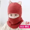 Fashion Kids Winter Hats Ears Girls Boys Children Warm Caps Scarf Set Baby Bonnet Enfant Knitted Cute Hat for Girl Boy dhl