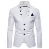 Slim Fit Men Suit Jacket Fashion Mens Suit Casual Blazer Stand Collar Party Costume Homme Solid Men Blazer Jacket D91004277F