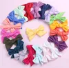 Accessoires cheveux pour enfants Hot Sale 20 couleurs filles mode coréenne style coton Tissu bowknot Hairpins Simple Kids solide Barrettes