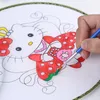 Estilo chinês tradicional crianças dos desenhos animados graffiti diy pintura criativa círculo palácio fã early educational kids gift frete grátis