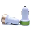 Dual USB Ports 2.1A Metal Car Charger Colorful Micro USB Car Plug USB Adapter