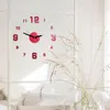 2019 Modern Design Rushed Quartz Zegary Mody Zegarki Lustrzane Naklejki DIY salon Dekoracje New Arrival 3D Real Big Wall Clock