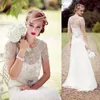 Vintage Great Gatsby Sparkly Crystal Beach Wedding Dresses Jenny Packham Cap Sleeve Country Bridal Wedding Clows Brudklänningar