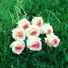 Artificial Flowers Roses Bouquet Artificial Rose For Wedding Christmas Home Decoration White Pink Blue Artificial Flower DBC VT0963