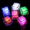LED Kostki Lodu Lights Party Night Light Wolno Miga Lampa LED Crystal Cube Walentynki Party Wedding Wakacje światło