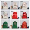 2021 39 Stijlen Kerst Santa Sacks Grote zware canvas Trekkoord Tassen Hoge kwaliteit Xmas Gift Bag voor kinderen 08