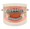 Moda- Pistola in oro rosa Colore nero Grillz Denti Grillz Moda Denti galvanici Grillz Denti Griglie per la bocca Gioielli per il corpo per le donne Uomini