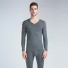 Neue 2020 lange Unterhosen für Herren, Thermo-Unterwäsche, V-Ausschnitt, Stretch, formend, Größe XL-6XL