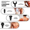 Fascia Gun Massager Muscle Relaxer Electric Impact Sports Fitness Bar 7.4V Fabriksuttag