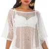 Tunieken de Praia Badpak Cover UPS Dames Plus Size Badpak Bikini Outlet Beach Fishnet Coverups Pareo Kaftan Badmode