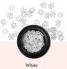 NA041 5 Styles Winter Christmas Snowflake Nail Parmen Gold Metal Glitter Nail Tips Manicure Sneeuwbloemdecoratie Stickers Acces1616835