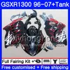 + Zbiornik dla Suzuki GSXR-1300 Red Flames GSXR1300 96 97 98 99 00 01 333HM.82 Hayabusa GSXR 1300 1996 1997 1998 1999 2000 2001 2007 owiewki