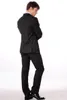 Handsome Black Stripe Men Wedding Tuxedos Double-Breasted Groom Tuxedos Fashion Dress Men Business Dinner/Darty Suit(Jacket+Pants+Tie) 613