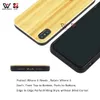 För iPhone 6s 7 8 Plus 11 12 Pro XS XR X Max Telefon Väskor Blank Anpassad Mönster Back Cover Shell Shock Proof Wooden TPU Partihandel