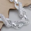 VENDAS QUENTES 925 Sterling Silver Dragon Chain Braceletes Moda Traje Mulheres / Homens Pulseiras Jóias Para Homens / Mulheres
