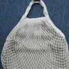 Designer-Cotton supermarket green shopping net bag with inner foldable shopping bag