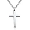 Man Hängsmycke Halsband Hip Hop Guld Silver Cross Pendant Smycken Mens Halsband Rostfritt Stål Med Iced Out Kedjor Rostfritt Stål Smycken Yd