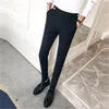 2019 new men's fashion business casual feet pants star accessories wild self-cultivation trend British wind overalls trousers