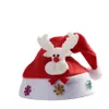 Mode-Kids Glow Christmas Beanie Hoed Cartoon Pluche Pom Pom Christmas Santa Cap BabSshowman Deer Xmas Party Hoeden TTA2040-2