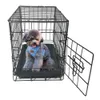 2021 20 "Pet Cat Rabbit Folding Steel Crate Animal PlayPen Wire Metal Bird Cages