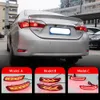 1 Par de carro LED refletor de nevoeiro traseiro lâmpada de pára -choque de freio de luz dinâmica para Toyota Corolla Altis 2014 2015 2016 2017 2018