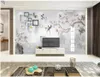 WDBH 3d po papel de parede mural personalizado estilo chinês pintados à mão flores e pássaros decoração sala de estar 3d murais de parede papel de parede para w3692083