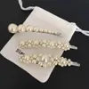 Fashion-Brand Designer Women Hair Clip Pearl Barrettes Accessori per capelli alla moda per la festa del regalo