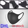 black Anti Dust Washable Reusable Protective Mouth Cycling Mask Women Men kids Dustproof Mouth-muffle Mask Face Mouth Masks boom2017