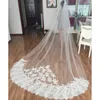 Luxury Cathedral Bridal Wedding Veil Spets Long 3 Meter With Comb Whiteivory Hair Accessories Wedding Headpieces8398821