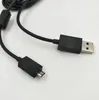 2.75M Charging Cable Game Controller Data Cord With Light For Xbox One Sony PS4 Android Devices Black