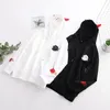 Harajuku Hoodies Girl Little Devil Horns Gothic Hooded Sweatshirts Women Autumn Loose Lolita Pullovers Tops Black White Y190830