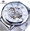 Top Sprzedaż Prestiżowe Zegarki Męskie Forysining Przezroczysty Case 2020 Moda Mężczyzna Zegarki Top Marka Luksusowy Mechaniczny Szkielet Wrist Watch Watch Clock Men