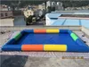 Jeu de piscine gonflable haute qualité Commercial PVC 6x6m piscines à balles d'eau de marche livraison gratuite pompe gratuite