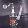 Dunkin Dabs americano Executa 14 milímetros tubulação de água fumar cinzas Em Dabs Mini vidro bong filtro de água catcher e coador com tubo queimador de óleo de vidro