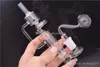 Avec poignée mini 14mm joint femelle bongs recycleur percolateur narguilés verre dab plate-forme pétrolière conduite d'eau avec bol en verre