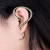 Legal Personalidade Punk Estilo serpente longa Ear Stud Ear gancho Brinco Cuff Para Orelha Esquerda 3 cores