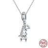 925 de haute qualité argent sterling élégance girafe charme animal charmes pendentif pour femmes accessoires de bijoux fins non inc9462253