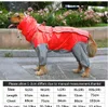 Sommer Outdoor Welpen Haustier Regen Mantel Hoody Wasserdichte Jacken PU Regenmantel Hunde Katzen Bekleidung Kleidung Großhandel Anzüge Nylon Verschluss