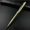 Livraison gratuite argent or noir stylo à bille stylo à bille en métal fournitures de bureau scolaire ensemble papeterie recharge 0.7mm stylo à bille