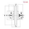 12'' 14'' 16'' Front Wheel And Rear Drive Wheel Kit High Speed Motor 48V250W Brushless Gear Hub Motor Lithium Electric Bicycle