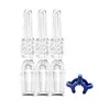 Q005 Rökningstillbehör Quartz Tip Nail 10mm 14mm 18mm Plastic Keck Clips Smoking Pipe Tool