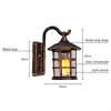 Rustic Iron Waterproof LED Outdoor Wall Lamp Vintage Kerosene Lantern Street Light Industrial Wall Sconce For Bar Coffee Shop