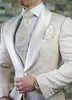 Groom Tuxedos Paisley Hommes Tuxedos De Mariage Châle Revers Hommes Veste Blazer Mode Hommes Dîner / Darty Costume Personnaliser Designe (Veste + Pantalon + Cravate) 231