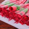 Hoge kwaliteit rose kunstbloemen zeep bloem bruiloft decoratie valentijnscadeau 5 kleuren