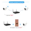 4CH Wireless Security Camera System WIFI Camera Kit NVR 1080P Night Vision IR-CUT CCTV Home Surveillance System Waterdicht