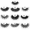 Partihandel Ögonfransar 20/40 / 50/100pcs 3d Mink Lashes Natural Mink Eyelashes Partihandel Falsk Makeup Falska ögonfransar i bulk